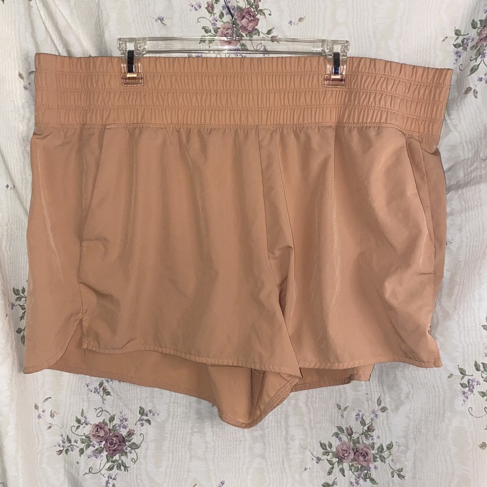 Old Navy Womens Active Go-Dry XXL Elastic-Waist Dusty Pink Athletic Shorts